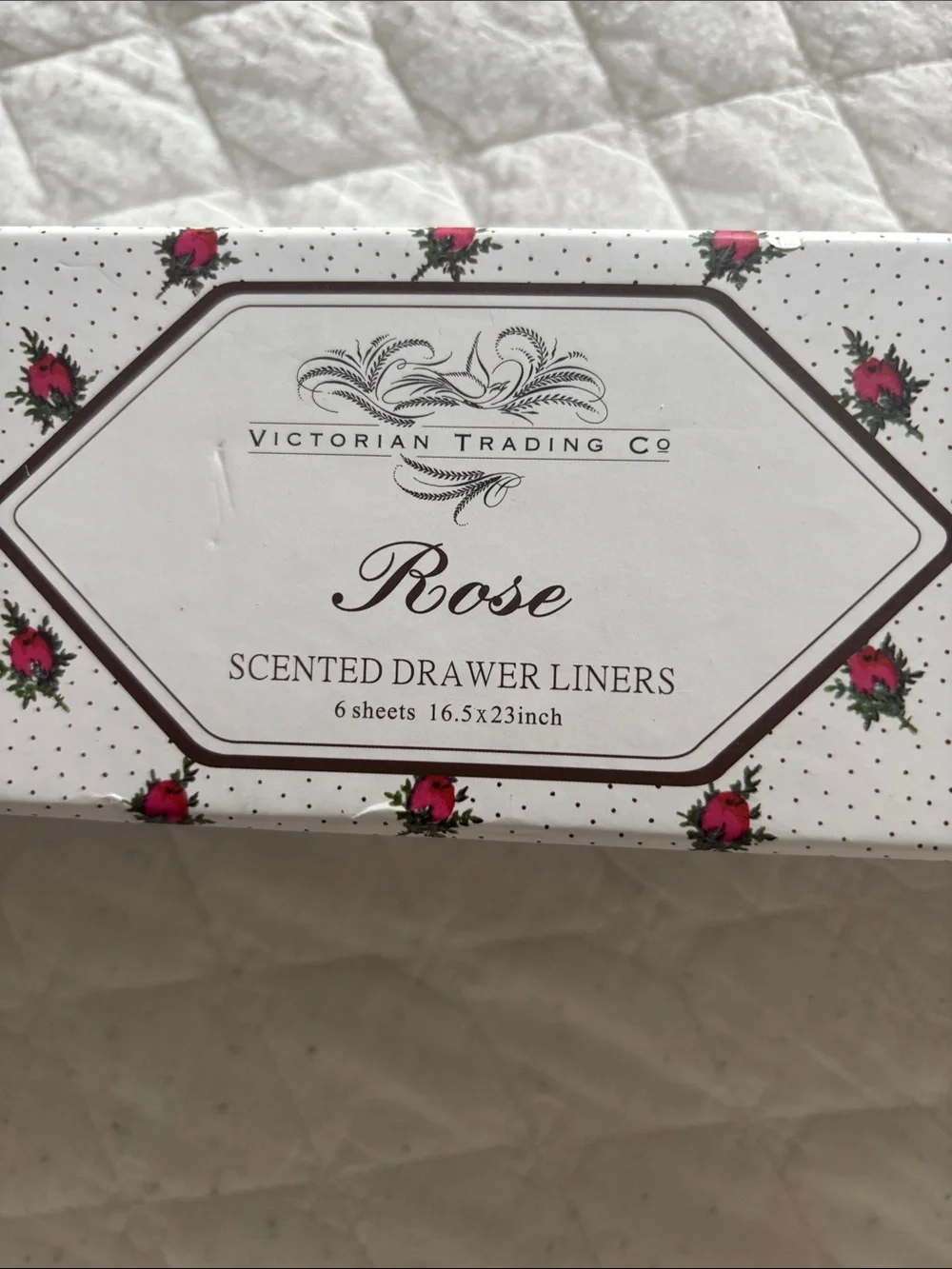 Victoria trading co Rose & Lavender Scented Drawer Liners - Floral Pattern
